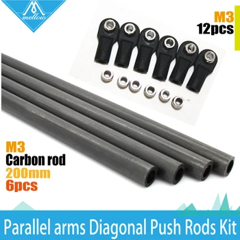 1 set Rostock Delta Kossel mini k800 ID :3 mm and Rod OD: 5mm 200mm Arms Carbon Diagnonal push rods full Kit Rod for 3d printer
1 set Rostock Delta Kossel mini k800 ID :3 mm and Rod OD: 5mm 200mm Arms Carbon Diagnonal push rods full Kit Rod for 3d printer