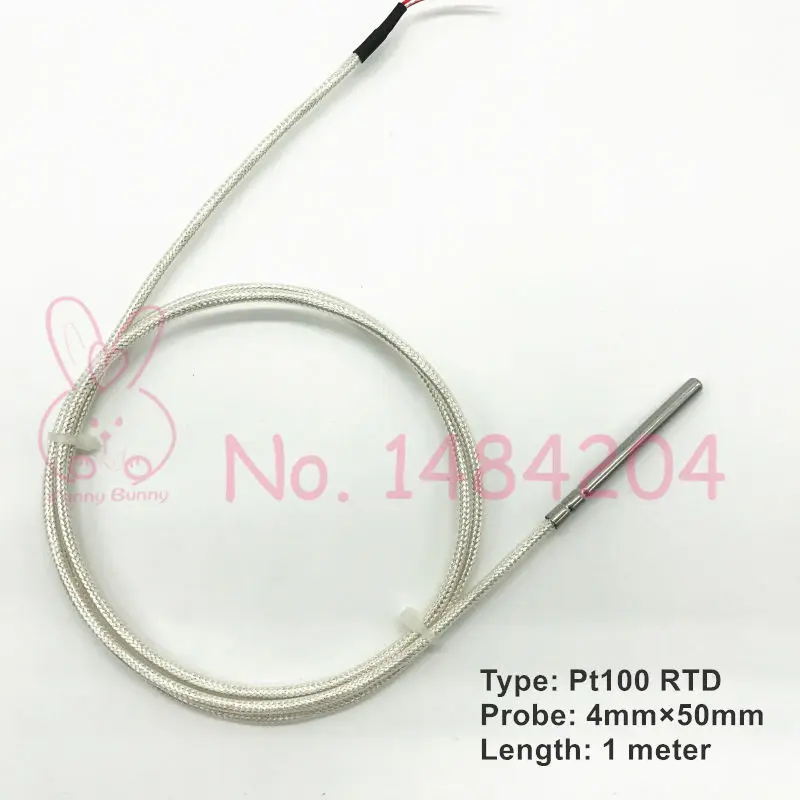 1x Waterproof Pt100 Temperature Sensor 4mm*50m 4*80mm Platinum Resistance RTD 1m 2m 3-Core High Temperature Wire
1x Waterproof Pt100 Temperature Sensor 4mm*50m 4*80mm Platinum Resistance RTD 1m 2m 3-Core High Temperature Wire