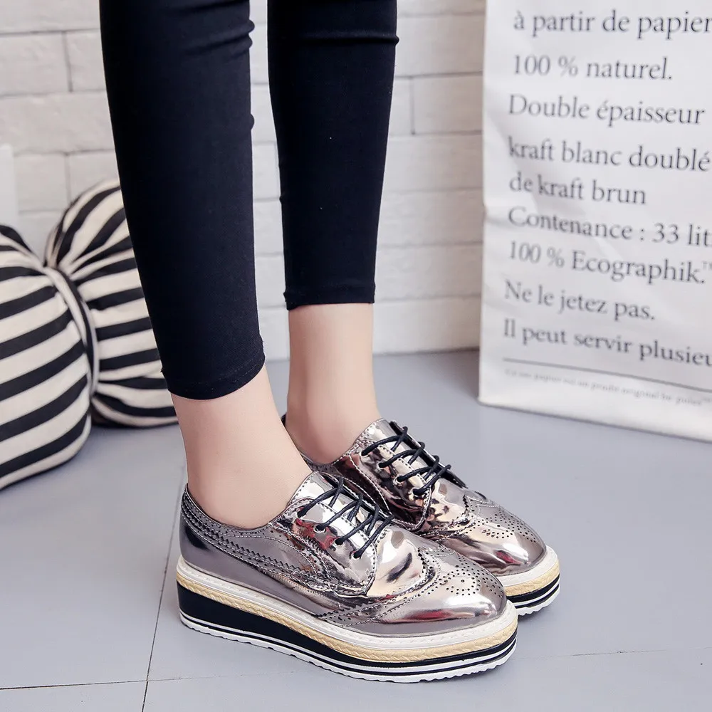 MUQGEW Women Outdoor Leather Casual Sports Shoes Lace-Up Thick-Soled Increase Shoes zapatos planos de mujer
MUQGEW Women Outdoor Leather Casual Sports Shoes Lace-Up Thick-Soled Increase Shoes zapatos planos de mujer