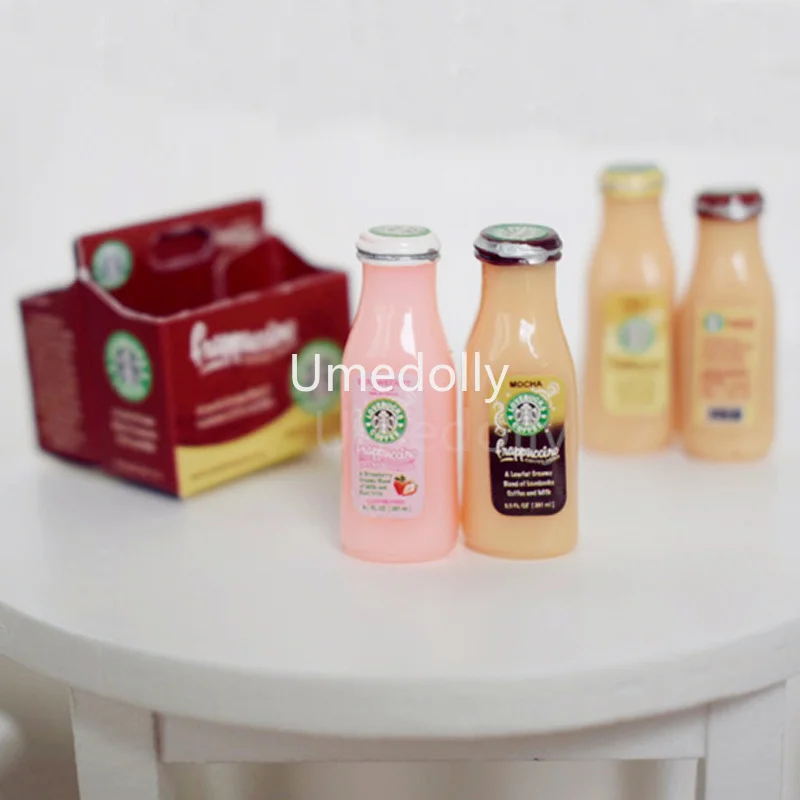 1/6 Cute Mini 4 Bottles of Frappuccino Coffee Drinks with Box Dollhouse Miniature Food for Barbies Blyth Doll
1/6 Cute Mini 4 Bottles of Frappuccino Coffee Drinks with Box Dollhouse Miniature Food for Barbies Blyth Doll