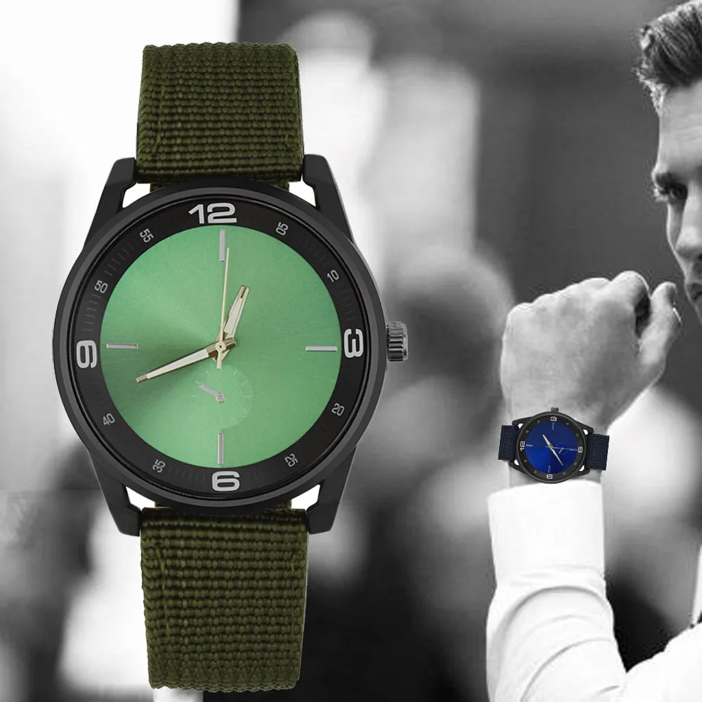 2019 Relogio Masculino New Men Watch Retro Design Nylon Band Analog Alloy Quartz Wristwatches Montre Homme Reloj Hombre saat | Наручные