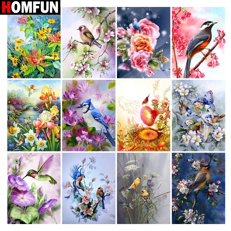 HOMFUN Full Square/Round Drill 5D DIY Diamond Painting "Birds and flowers" 3D Diamond Embroidery Cross Stitch Home Decor Gift
HOMFUN Full Square/Round Drill 5D DIY Diamond Painting "Birds and flowers" 3D Diamond Embroidery Cross Stitch Home Decor Gift