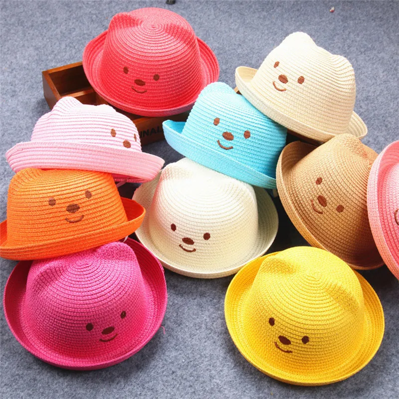 2019 Summer Cap For Girls Baby Cartoon Hat Children Breathable Straw kids Sun Hat Cat Ear Cute Beach Cap Girls Boys#YY
2019 Summer Cap For Girls Baby Cartoon Hat Children Breathable Straw kids Sun Hat Cat Ear Cute Beach Cap Girls Boys#YY