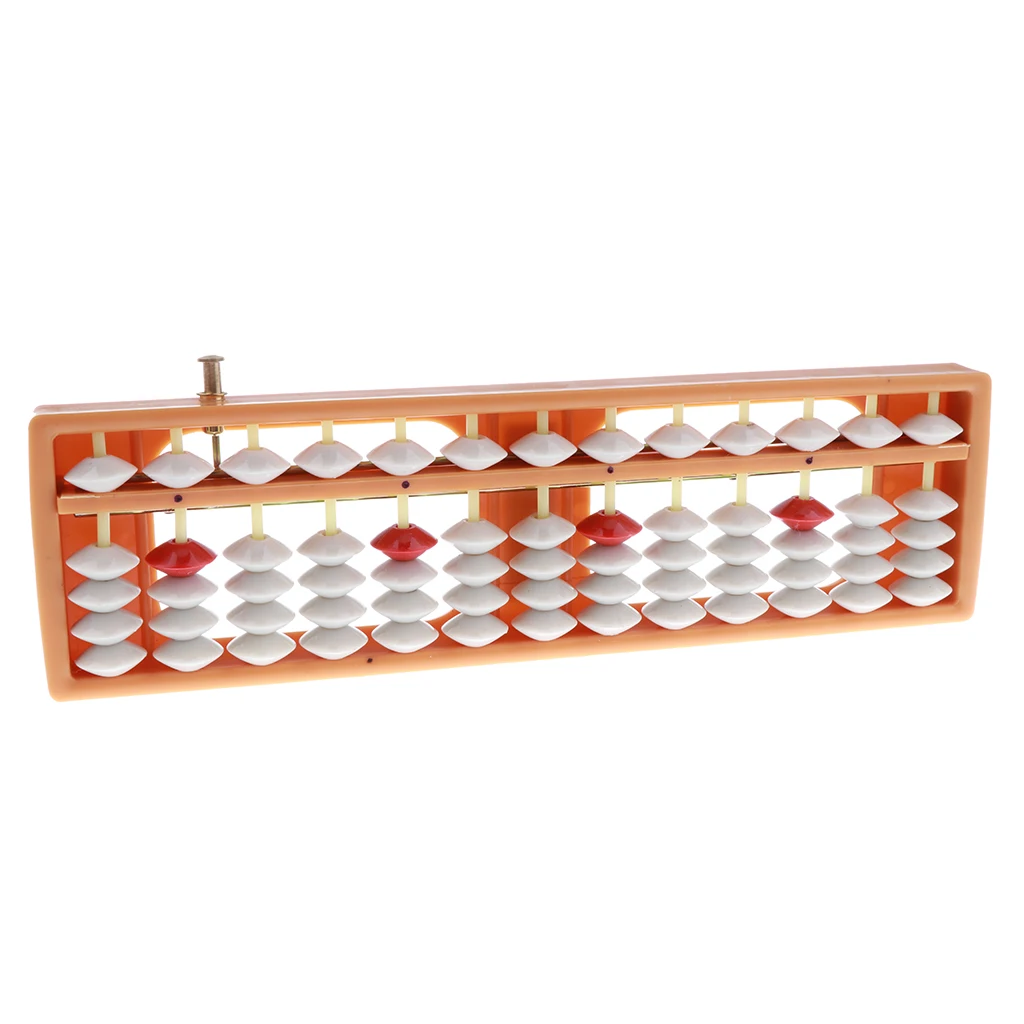 Japanese Soroban Style 13 Rods 5 Beads Plastic Abacus Arithmetic Math Ancient Calculator Number Counting Toy Orange
Japanese Soroban Style 13 Rods 5 Beads Plastic Abacus Arithmetic Math Ancient Calculator Number Counting Toy Orange