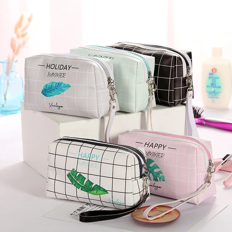 2019 Fashion Hot Brand Plaid Ladies PU Cosmetic Bag ins Style Printing Hand Storage Bag Simple Home Travel Wash Bag
2019 Fashion Hot Brand Plaid Ladies PU Cosmetic Bag ins Style Printing Hand Storage Bag Simple Home Travel Wash Bag