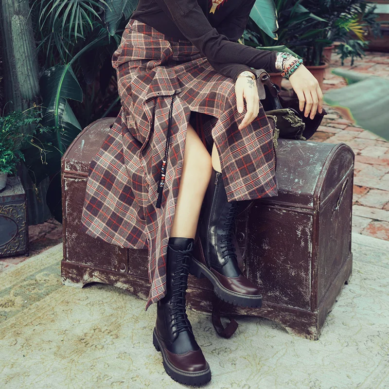 Aporia.As Spring Autumn Women Casual Skirt Ladies Novelty Personality Vintage Plaid Tassel Asymmetrical Long Woven Bust Skirt
Aporia.As Spring Autumn Women Casual Skirt Ladies Novelty Personality Vintage Plaid Tassel Asymmetrical Long Woven Bust Skirt
