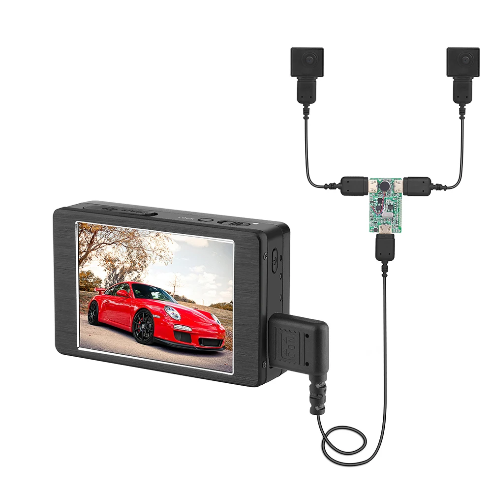 Видеорегистратор с двумя объективами Full HD Amberalla A7 2 камеры | Безопасность и защита