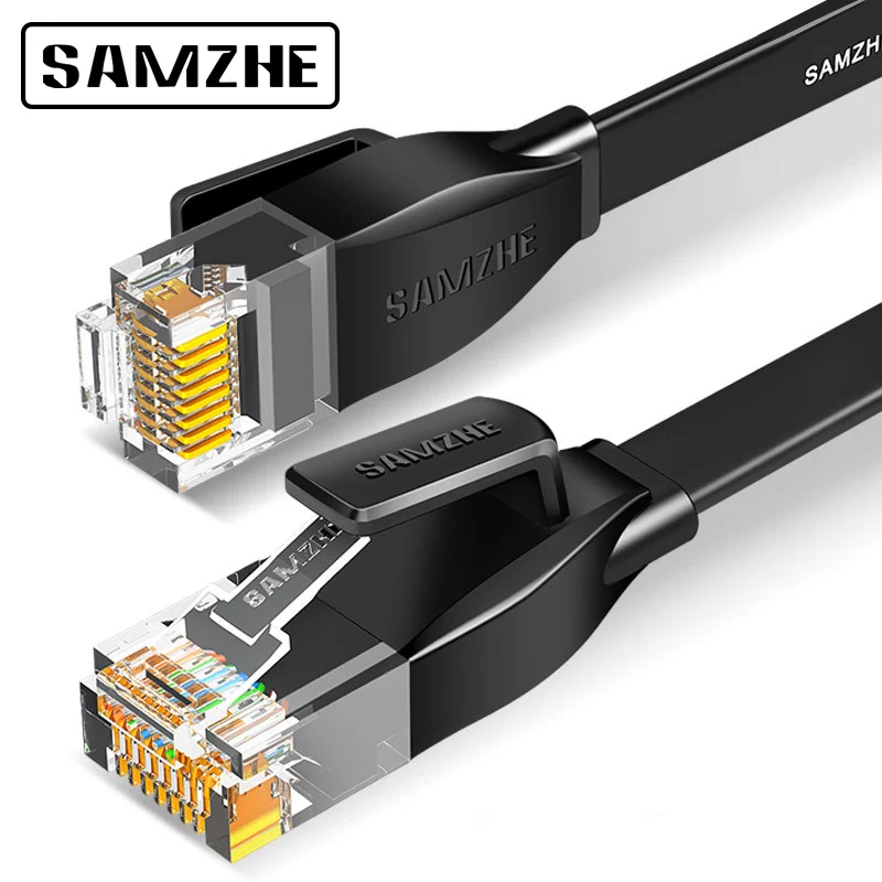 SAMZHE CAT6 Flat Ethernet Cable RJ45 Lan Round Cable Networking Ethernet Patch Cord for Computer Router Laptop
SAMZHE CAT6 Flat Ethernet Cable RJ45 Lan Round Cable Networking Ethernet Patch Cord for Computer Router Laptop