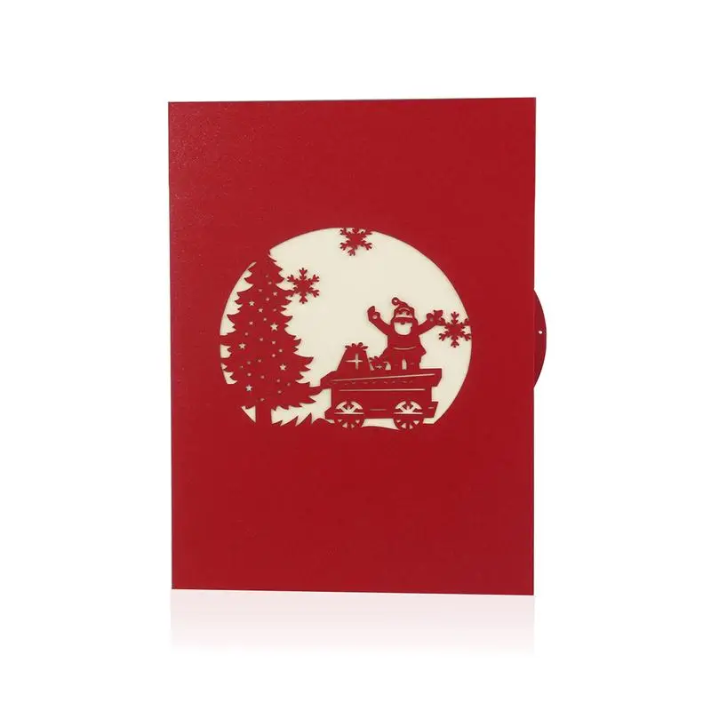Merry Christmas 3D Pop-up Christmas Eve Greeting Cards For Gift Collection Congratulation Card Handcraft (Red)
Merry Christmas 3D Pop-up Christmas Eve Greeting Cards For Gift Collection Congratulation Card Handcraft (Red)