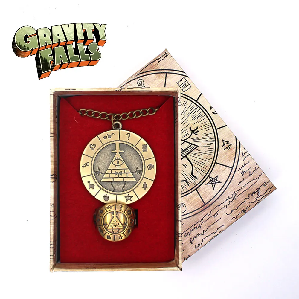 Anime Gravity Falls Bill Cipher Dipper Cute Cool Metal Bronze Necklace+Ring+ Box Costume Accessory Pendants Ornament Decor Gift
Anime Gravity Falls Bill Cipher Dipper Cute Cool Metal Bronze Necklace+Ring+ Box Costume Accessory Pendants Ornament Decor Gift