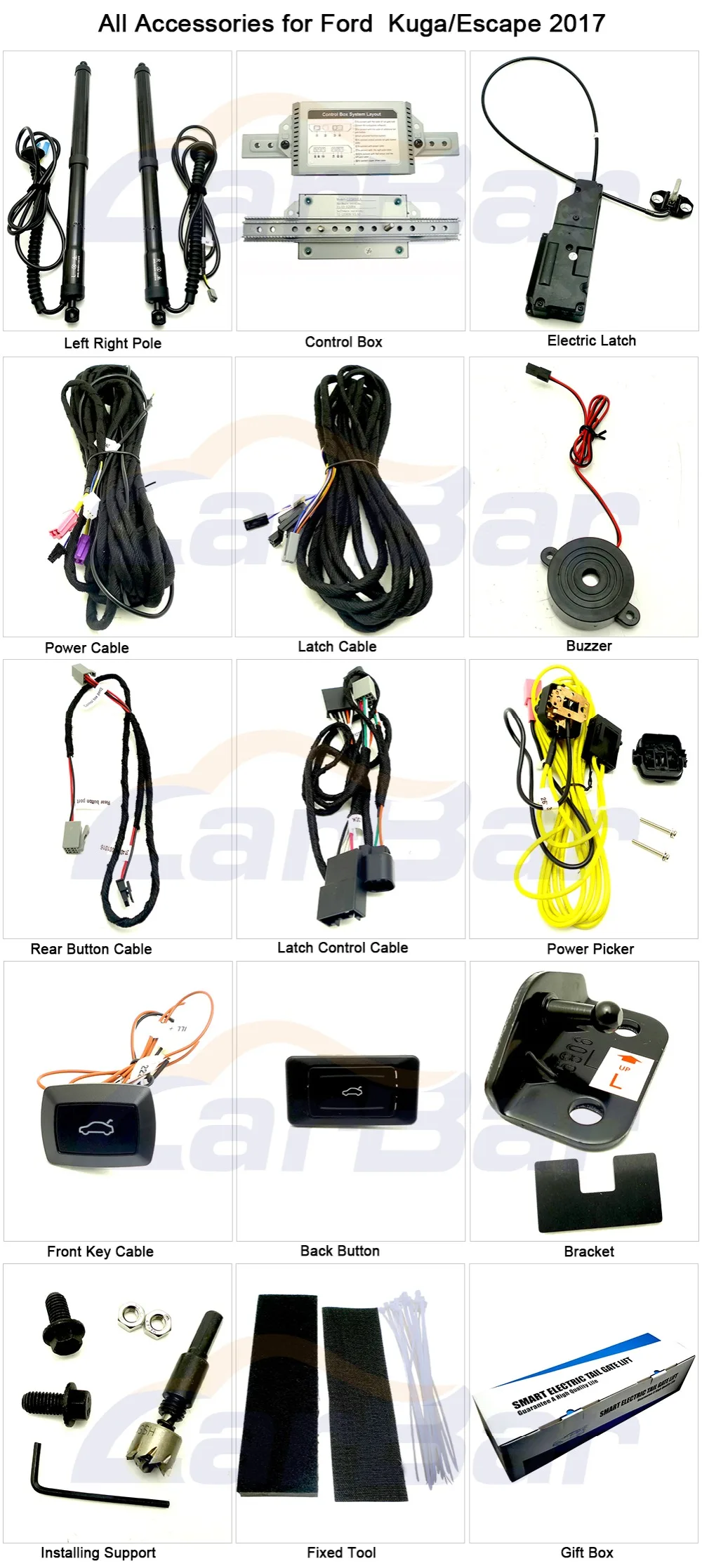 Electric Tail gate lift special for Ford Kuga Escape 2017 (5)