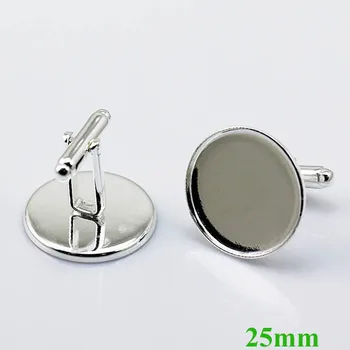 Silver Plated Bezel tray Cameo Settings Men's Cuff Links Cufflinks Bases Blank Findings fits 25mm Round Cabochon Wholesale
Silver Plated Bezel tray Cameo Settings Men's Cuff Links Cufflinks Bases Blank Findings fits 25mm Round Cabochon Wholesale