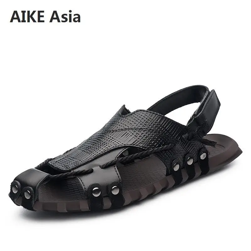 Men Cow Leather Sandals Outdoor 2018 Summer Handmade Men Shoes Men Breathable Casual Shoes Footwear Walking Sandals
Men Cow Leather Sandals Outdoor 2018 Summer Handmade Men Shoes Men Breathable Casual Shoes Footwear Walking Sandals