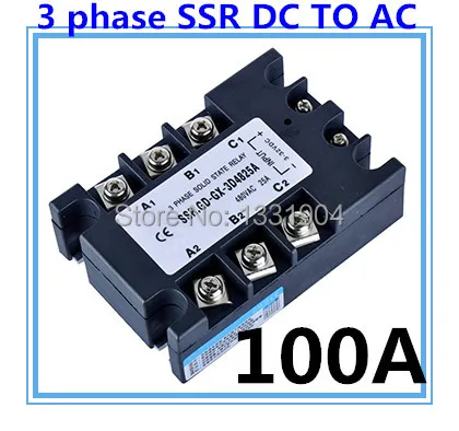 good quality DC to AC SSR-3P-100 DA 100A SSR relay input DC 3-32V output AC480V Three phase solid state relay
good quality DC to AC SSR-3P-100 DA 100A SSR relay input DC 3-32V output AC480V Three phase solid state relay
