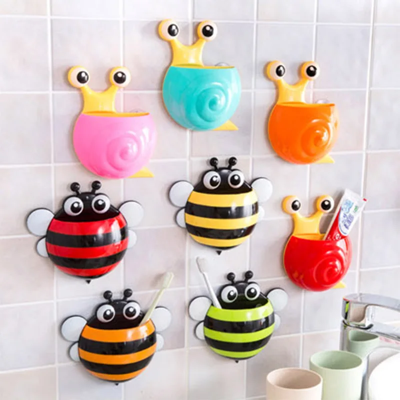 Cute Bee Snail Bathroom Storage Rack Key Holder Kitchen Hook Vacuum suction cups Storage Box On Wall Door Refrigerator Holder
Cute Bee Snail Bathroom Storage Rack Key Holder Kitchen Hook Vacuum suction cups Storage Box On Wall Door Refrigerator Holder