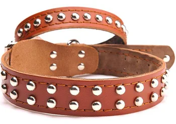 High quality pet dog leather collar supplies dogs round rivet collars products pets accessories S M L 10pcs color random 
High quality pet dog leather collar supplies dogs round rivet collars products pets accessories S M L 10pcs color random