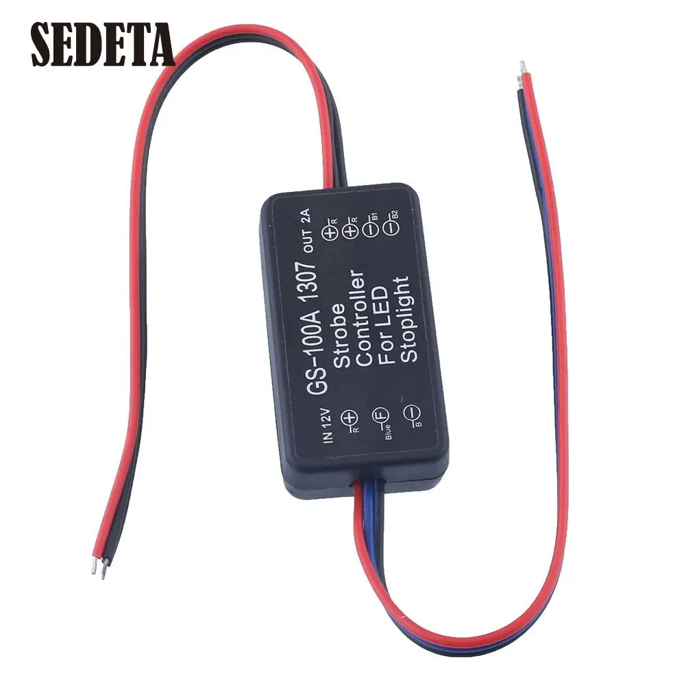 Auto Car 12V GS-100A LED Brake Stop Light Strobe Flash Flashing Controller Box