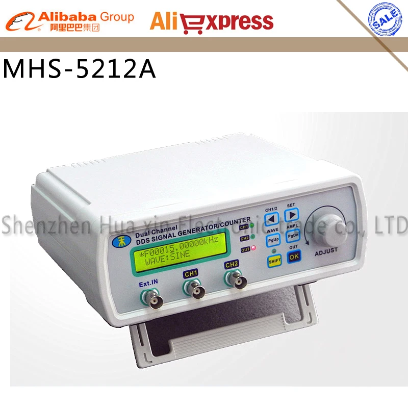 MHS-5212A DDS Dual Channel Digital Function Signal Generator Arbitrary waveform generator work sync adjustable,4 TTL 12 MHz
MHS-5212A DDS Dual Channel Digital Function Signal Generator Arbitrary waveform generator work sync adjustable,4 TTL 12 MHz