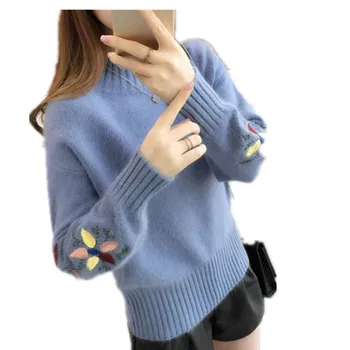 KMETRAM Sweater Women Pullover Knitted Autumn Winter Sweater Women Turtleneck S Female Thick Short Sweter Mujer MY417
KMETRAM Sweater Women Pullover Knitted Autumn Winter Sweater Women Turtleneck S Female Thick Short Sweter Mujer MY417