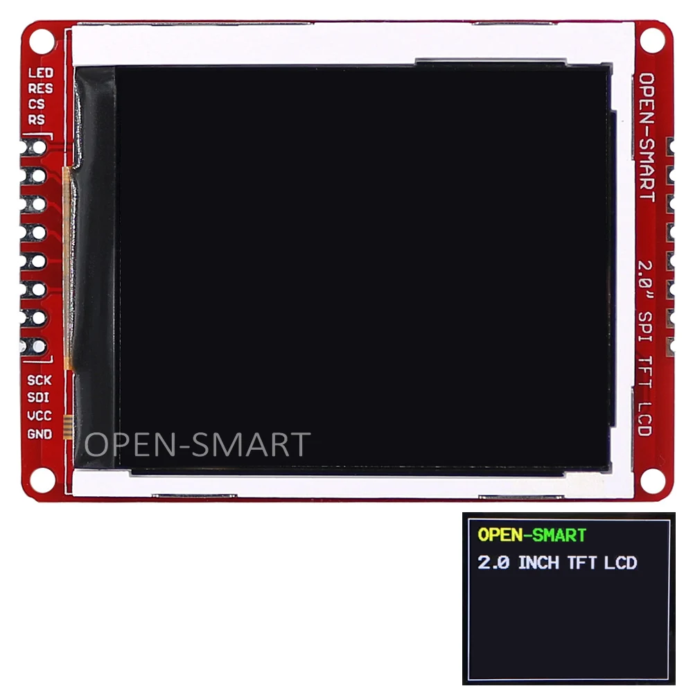 

2.0 inch 176 * 220 Serial SPI TFT LCD Shield Breakout Module with PAD and SMD pins for Arduino Nano Pro Mini UNO R3 Mega2560