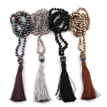 Free Shipping Fashion Aqua Crystal Glass Knotted Handmake Paved Stone Tassel Necklace 
Free Shipping Fashion Aqua Crystal Glass Knotted Handmake Paved Stone Tassel Necklace