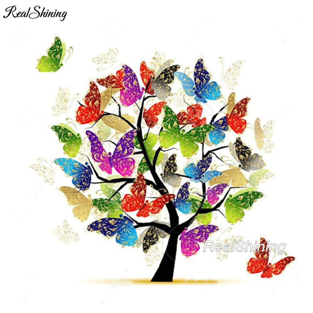 REALSHINING Diy Diamond Painting Cross Stitch Butterfly Tree 5D Diamond Embroidery Full Square Diamond Mosaic Decoration DM386
REALSHINING Diy Diamond Painting Cross Stitch Butterfly Tree 5D Diamond Embroidery Full Square Diamond Mosaic Decoration DM386