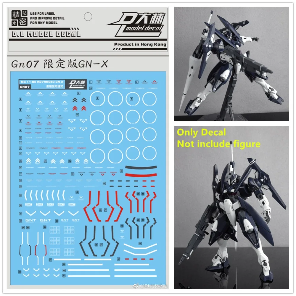 D.L high quality Decal water paste GN07 For Bandai MG 1/100 GNX-604T Advanced GN-X Gundam DL107
D.L high quality Decal water paste GN07 For Bandai MG 1/100 GNX-604T Advanced GN-X Gundam DL107