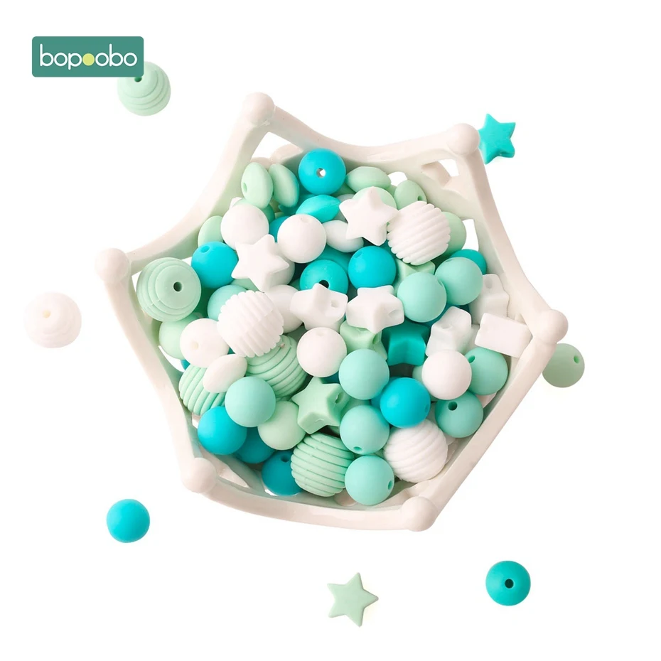 Bopoobo 100PC Baby Silicone Beads Chew Silicone Beads Strengthening Tooth Training BPA Free DIY Making Jewelry Necklace Beads
Bopoobo 100PC Baby Silicone Beads Chew Silicone Beads Strengthening Tooth Training BPA Free DIY Making Jewelry Necklace Beads