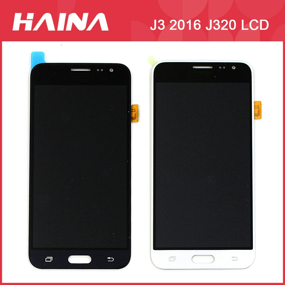 ЖК-дисплей AMOLED J320 для Samsung Galaxy J3 2016 j320 J320F J320M J320FN сенсорный дигитайзер в сборе