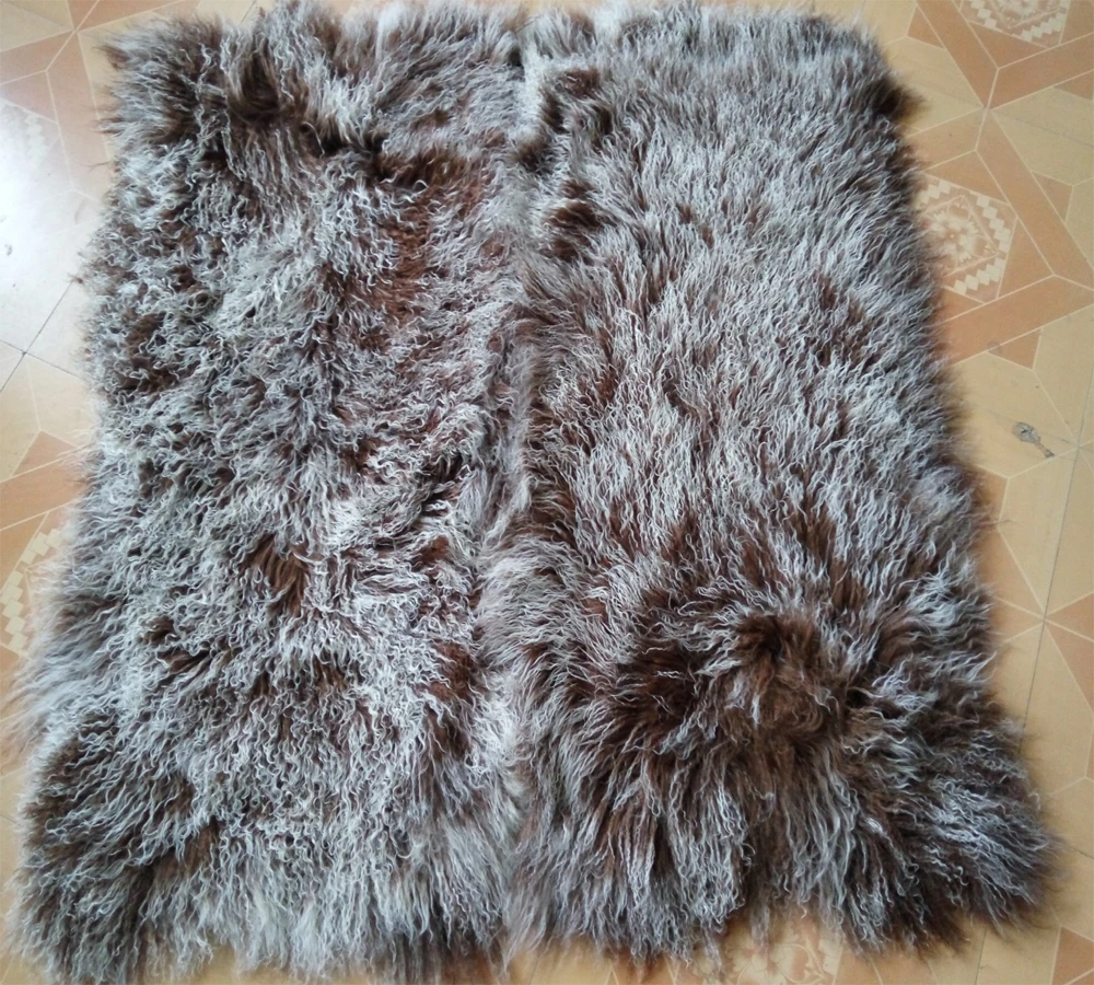 

Real Mongolian Lamb Fur Blanket For Bed Tibetan Rug Decorative Blankets Rugs and Carpets For Living Room Floor Carpet