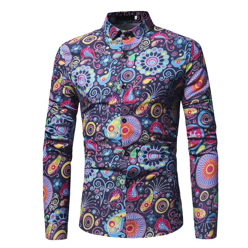Laamei Fashion Trend Flower Shirt Men Floral Print Shirts Brand Clothes Casual Business Hawaiian Long Sleeve Shirts 2018 Autumn
Laamei Fashion Trend Flower Shirt Men Floral Print Shirts Brand Clothes Casual Business Hawaiian Long Sleeve Shirts 2018 Autumn