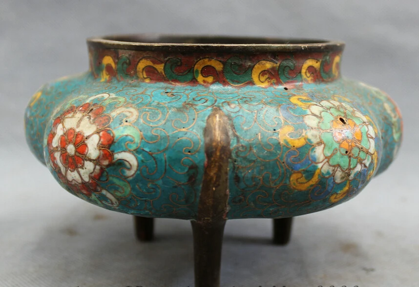 song voge gem S4315 Chinese Cloisonne Bronze Buddhist Auspicious Statue Flower Incense Burner Censer
song voge gem S4315 Chinese Cloisonne Bronze Buddhist Auspicious Statue Flower Incense Burner Censer