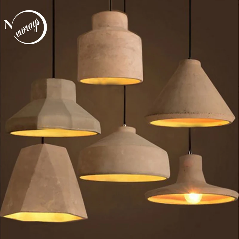 Vintage creative cement hanging pendant lamp 220v E27 LED light with switch lighting fixture for kitchen bed room parlor cafe
Vintage creative cement hanging pendant lamp 220v E27 LED light with switch lighting fixture for kitchen bed room parlor cafe
