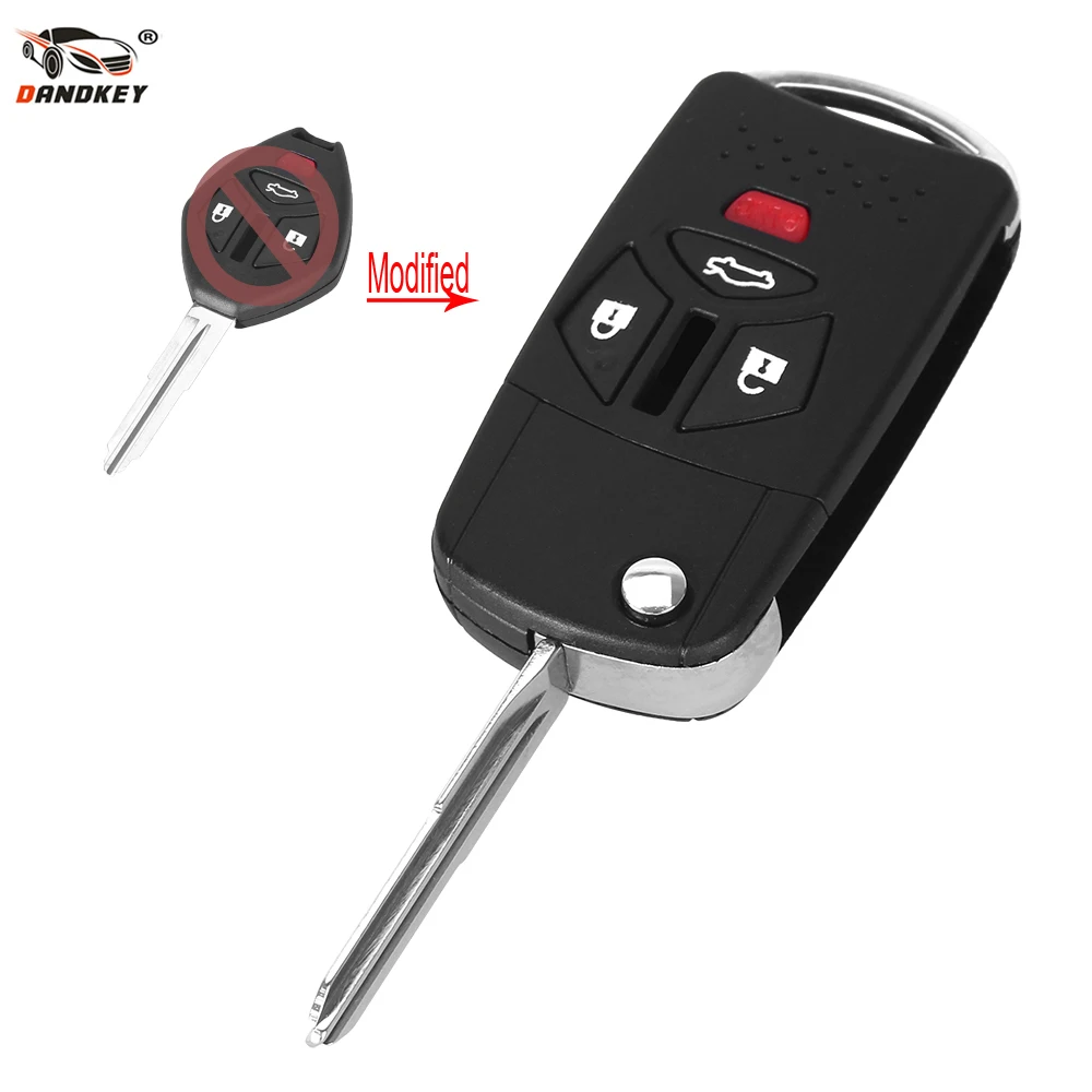 DANDKEY 4 Button Modified Replacement Housing Shell Folding Remote Blank Key Case Fob 3+1 Button For MITSUBISHI ECLIPSE LANCER
DANDKEY 4 Button Modified Replacement Housing Shell Folding Remote Blank Key Case Fob 3+1 Button For MITSUBISHI ECLIPSE LANCER
