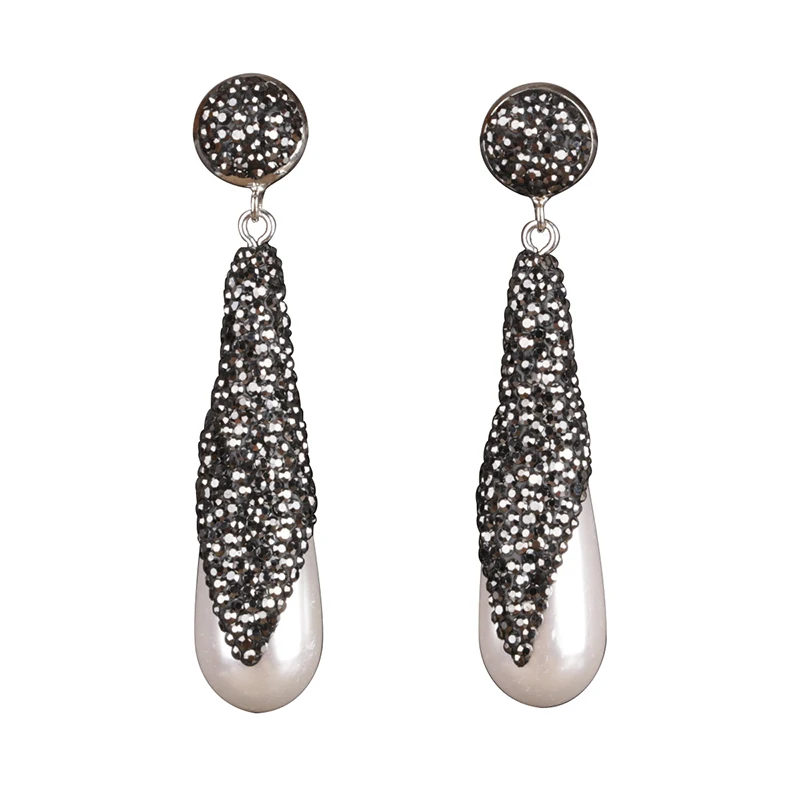 New Arrival Charming Jewelry Freshwater Pearl Rhinestone Water Drop Dangle Earrings for Women Statement Jewelry Bijoux
New Arrival Charming Jewelry Freshwater Pearl Rhinestone Water Drop Dangle Earrings for Women Statement Jewelry Bijoux