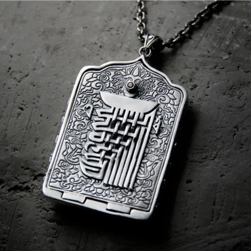 S925 Sterling Silver Thai Silver Retro Pendant Thang-ga Gawu Box Bottle Pendant For Women Men Buddha Jewelry
S925 Sterling Silver Thai Silver Retro Pendant Thang-ga Gawu Box Bottle Pendant For Women Men Buddha Jewelry