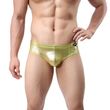 Brand Sexy Briefs Men's Underwear Cool Man Panties Patent Leather Men Underpants Imitation Leather Wetlook Briefs Nightwear
Brand Sexy Briefs Men's Underwear Cool Man Panties Patent Leather Men Underpants Imitation Leather Wetlook Briefs Nightwear