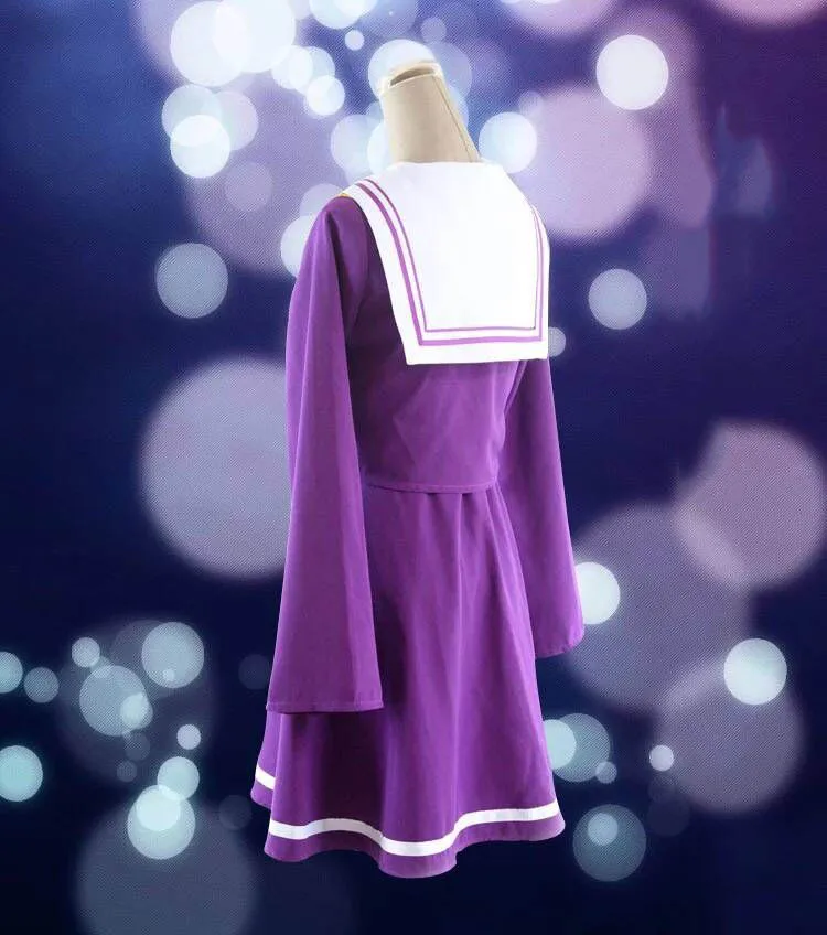 Anime-Cosplay-Costume-No-Game-No-Life-Shiro-Emboitement-Heroine-Purple-Sailor-Uniform-Suit (4)