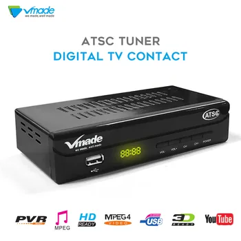 Vmade New Digital TV Converter Box ATSC Q1 Digital Signal Broadcast Receiver Support H.264 MPEG4 Youtube Hot Sale North America
Vmade New Digital TV Converter Box ATSC Q1 Digital Signal Broadcast Receiver Support H.264 MPEG4 Youtube Hot Sale North America