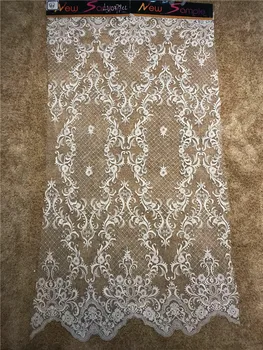 Embroidery mesh tulle lace fabric 5yards beaded and quipure African lace fabrics wholesale for wedding party
Embroidery mesh tulle lace fabric 5yards beaded and quipure African lace fabrics wholesale for wedding party