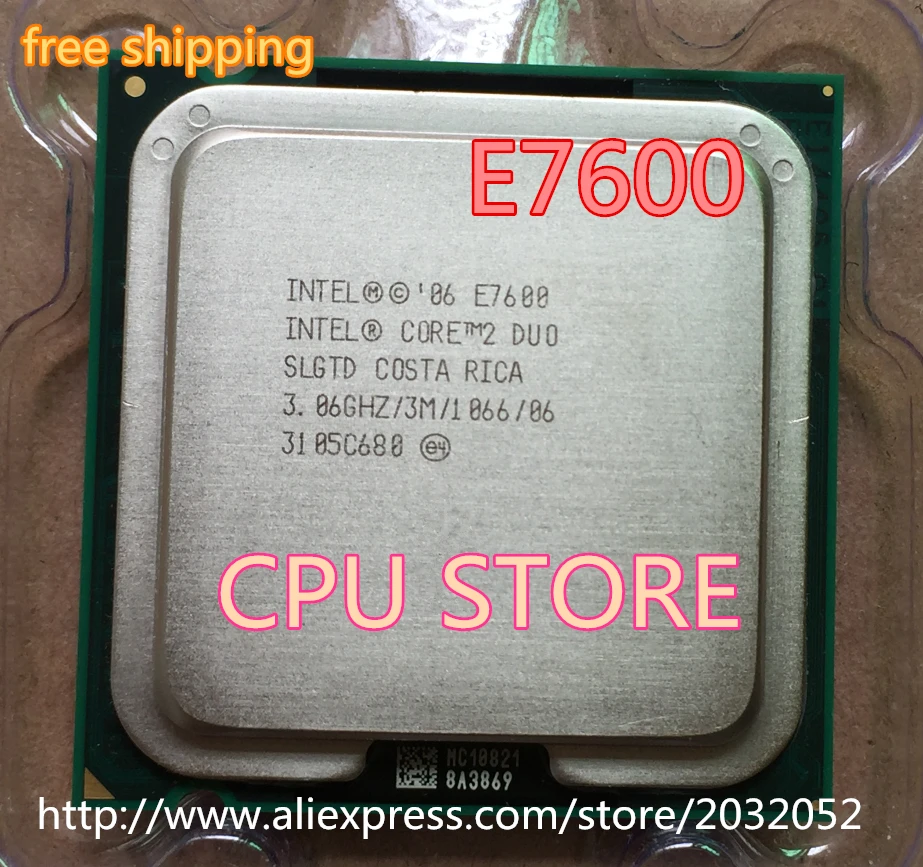 Original Intel Core 2 Duo E7600 Processor 3.06GHz/ 3M /1066MHz Desktop LGA775 CPU (working 100% Free Shipping)
Original Intel Core 2 Duo E7600 Processor 3.06GHz/ 3M /1066MHz Desktop LGA775 CPU (working 100% Free Shipping)