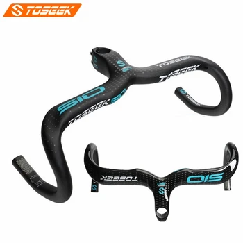 TOSEEK 510 Blue Matte Glossy 3K Carbon Fiber Bicycle Handlebar Road Bike Intergrated Handlebar Stem Fork Diameter 28.6mm
TOSEEK 510 Blue Matte Glossy 3K Carbon Fiber Bicycle Handlebar Road Bike Intergrated Handlebar Stem Fork Diameter 28.6mm