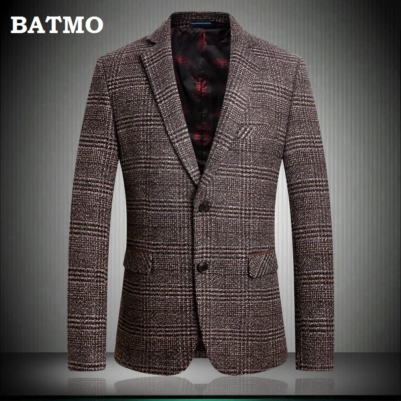 BATMO 2019 new arrival autumn high quality wool casual plaid brown blazers men,male suits men,casual jackets men,plus-size 2820
BATMO 2019 new arrival autumn high quality wool casual plaid brown blazers men,male suits men,casual jackets men,plus-size 2820