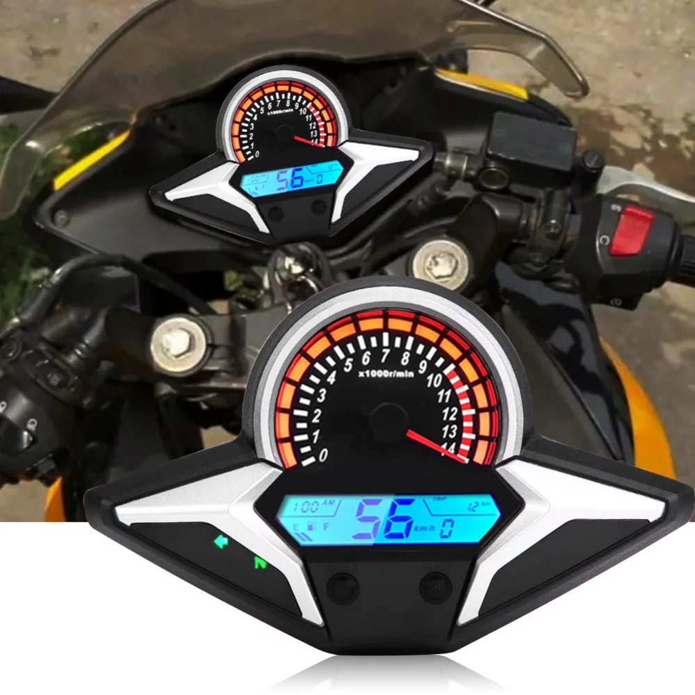 DC 12V Motorcycle Modified Digital LCD Speedometer Odometer Gauge Instruments W/ Speed Sensor for Honda CBR250R 2011 2012 2013
DC 12V Motorcycle Modified Digital LCD Speedometer Odometer Gauge Instruments W/ Speed Sensor for Honda CBR250R 2011 2012 2013