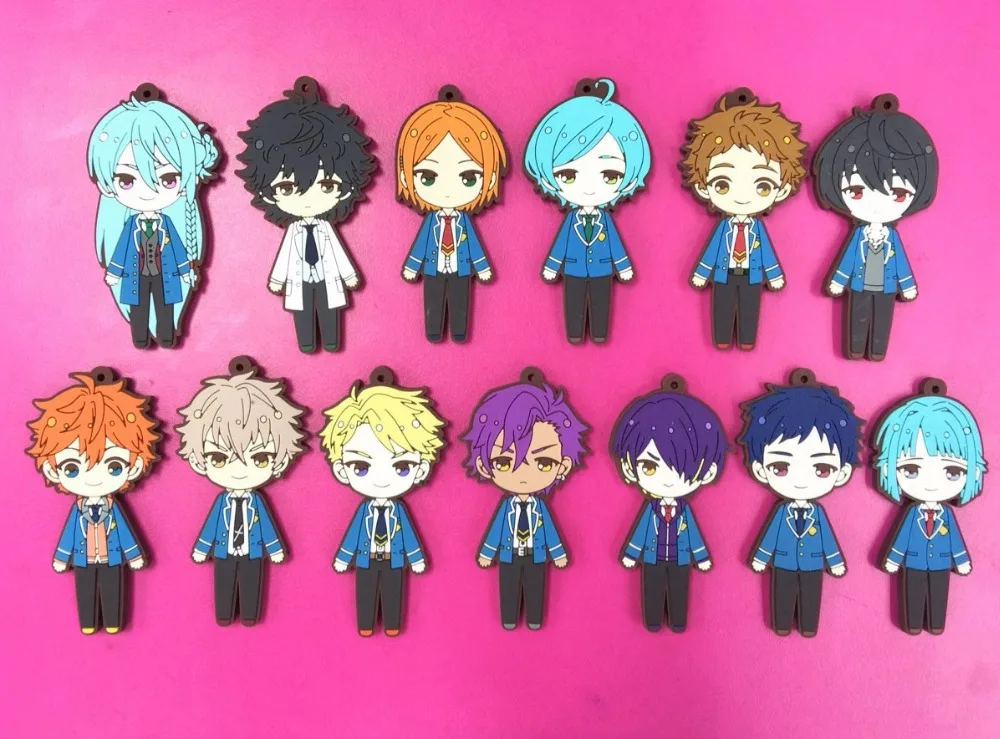 13pcs/lot Ensemble Stars New Original Japanese anime figurerubber Silicone sweet smell mobile phone charms keychain strap G769
13pcs/lot Ensemble Stars New Original Japanese anime figurerubber Silicone sweet smell mobile phone charms keychain strap G769
