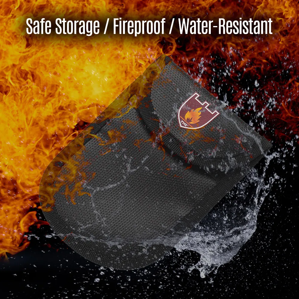 Safe Storage Fireproof Bag Small Size Fire Proof Money Pouch Valuables Holders Suit for ID Card Passport Bills Receipts Cash
Safe Storage Fireproof Bag Small Size Fire Proof Money Pouch Valuables Holders Suit for ID Card Passport Bills Receipts Cash