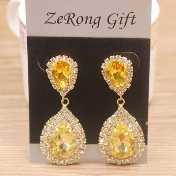 beauty design Dangle Earring rhinestone green/clear/yellow/red/royal/blue stone luxury crystal jewelry delicate popular earring
beauty design Dangle Earring rhinestone green/clear/yellow/red/royal/blue stone luxury crystal jewelry delicate popular earring