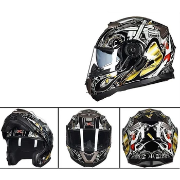 Summer New GXT motorcycle helmet male full helmet personality double lens full-cover anti-fog
Summer New GXT motorcycle helmet male full helmet personality double lens full-cover anti-fog