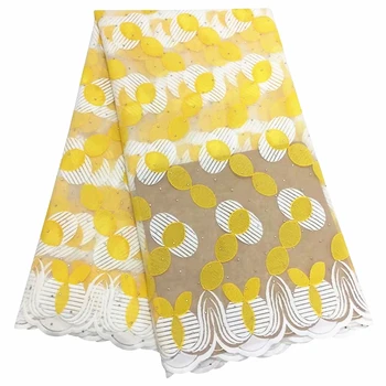 White & yellow african lace fabric 2019 high quality lace french mesh fabric with stones nigerian swiss lace fabrics for dress
White & yellow african lace fabric 2019 high quality lace french mesh fabric with stones nigerian swiss lace fabrics for dress
