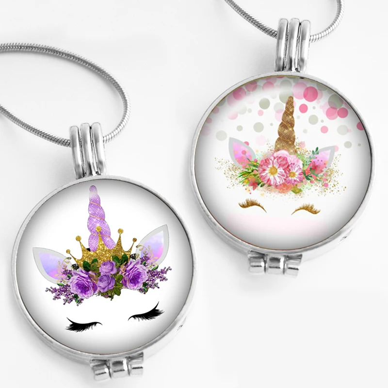 Unicorn Perfume Aroma Locket glass Pendant Necklace Fragrance Essential Oil Aromatherapy Diffuser PD908
Unicorn Perfume Aroma Locket glass Pendant Necklace Fragrance Essential Oil Aromatherapy Diffuser PD908